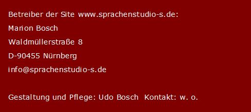 Mail: info@sprachenstudio-s.de?subject=Impressum: